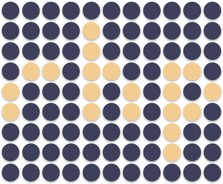 Animated dots: The rhp logo